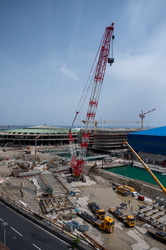 Genova, avanzamento cantiere waterfront levante - operazioni pre