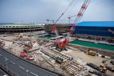 Genova, avanzamento cantiere waterfront levante - operazioni pre