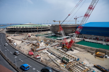 Genova, avanzamento cantiere waterfront levante - operazioni pre