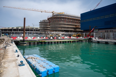 Genova, avanzamento cantiere waterfront levante - operazioni pre