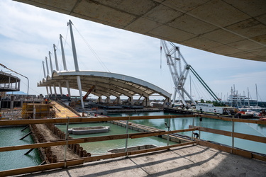 Genova, avanzamento lavori cantiere waterfront