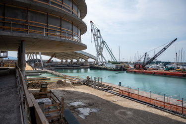 Genova, avanzamento lavori cantiere waterfront