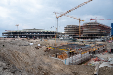 Genova, cantiere waterfront - varo del ponte nord