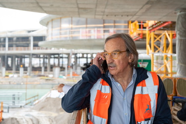 Genova, cantiere waterfront - varo del ponte nord