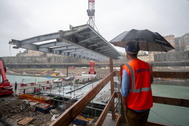 Genova, cantiere waterfront - varo del ponte nord