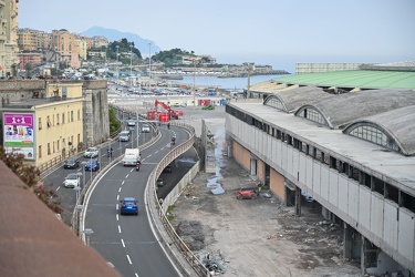 Genova, fiera - avanzamento lavori demolizione quartiere fierist