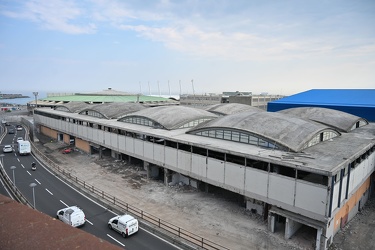 Genova, fiera - avanzamento lavori demolizione quartiere fierist
