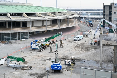 Genova, fiera - avanzamento lavori demolizione quartiere fierist