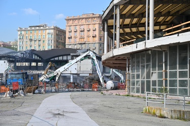 Genova, fiera - avanzamento lavori demolizione quartiere fierist
