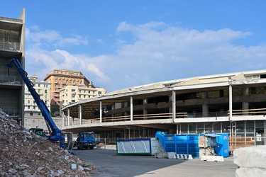Genova, fiera - avanzamento lavori demolizione quartiere fierist
