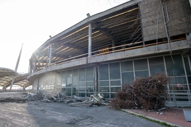 Genova, fiera - avanzamento lavori demolizione per waterfront di