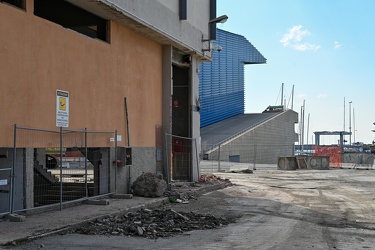 Genova, Fiera - avanzamento lavori cantiere per nuovo waterfront