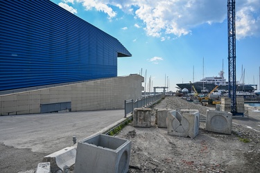 Genova, Fiera - avanzamento lavori cantiere per nuovo waterfront