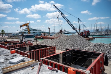 Genova, cantiere waterfront levante - avanzamento lavori