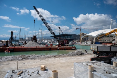 Genova, cantiere waterfront levante - avanzamento lavori