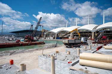 Genova, cantiere waterfront levante - avanzamento lavori