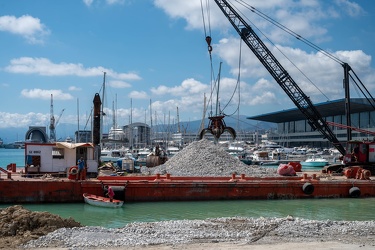 Genova, cantiere waterfront levante - avanzamento lavori