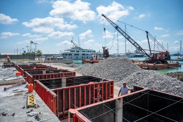 Genova, cantiere waterfront levante - avanzamento lavori