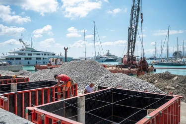 Genova, cantiere waterfront levante - avanzamento lavori