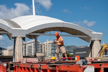 Genova, cantiere waterfront levante - avanzamento lavori