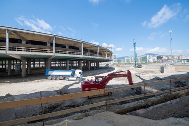 Genova, cantiere waterfront levante - avanzamento lavori