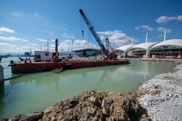 Genova, cantiere waterfront levante - avanzamento lavori