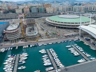 Genova, waterfront marina, lavori waterfront levante