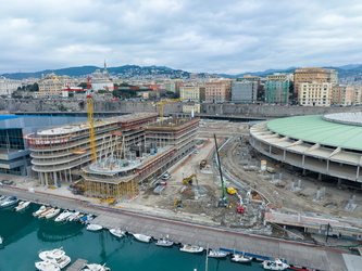 Genova, waterfront marina, lavori waterfront levante