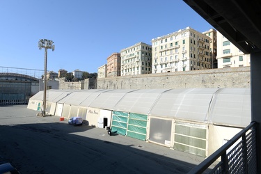 Genova - quartiere fieristico Fiera - stato di abbandono e lavor