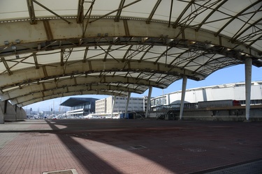 Genova - quartiere fieristico Fiera - stato di abbandono e lavor