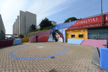 Genova, quartiere Pegli III - lavatrici PRA - murales dedicato a