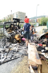 Genova Pegli, Multedo - roulotte in cui abitava anziana signora 