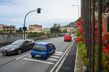 Genova Nervi - nuovo semaforo e cambio viabilita