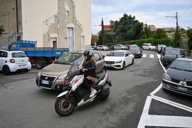 Genova Nervi - nuovo semaforo e cambio viabilita