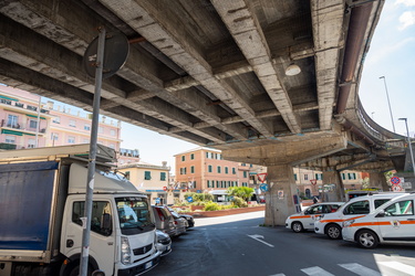 Genova, Nervi - rampa accesso da via Somma a Corso Europa