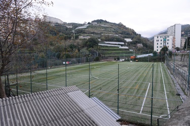 Genova Pra, via Branega - il campetto da calcio rinnovato