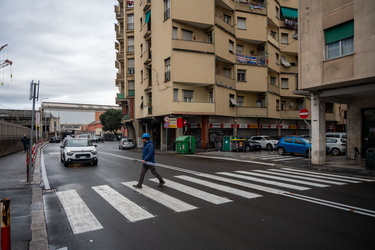 Genova, Sestri Ponente - attraversamenti pedonali pericolosi