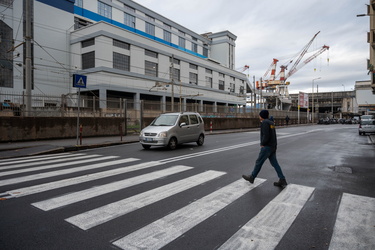 Genova, Sestri Ponente - attraversamenti pedonali pericolosi