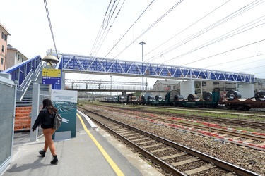 Genova, stazione treni Sestri Ponente - inaugurata nuova passere