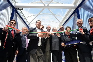 Genova, stazione treni Sestri Ponente - inaugurata nuova passere