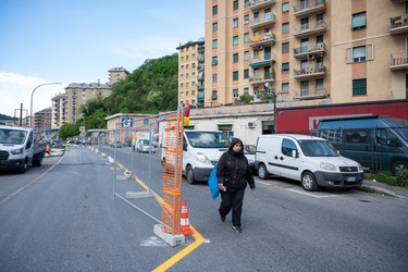 Genova, cantieri Val Bisagno, via Emilia