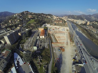 Genova - Valpolcevera - aree ferroviarie Trasta, cantiere lavori