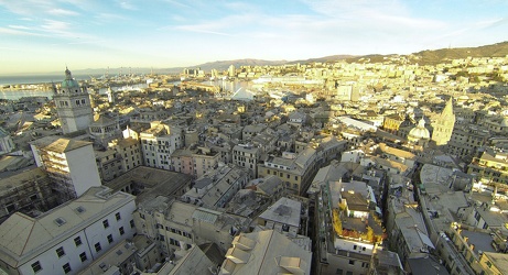 Genova, centro storico - fotografia con drone e gopro