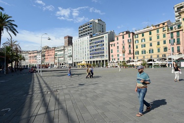 Genova, la zona di Piazza Caricamento