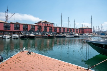 Genova, porto antico darsena - palazzi Metellino e Tabarca