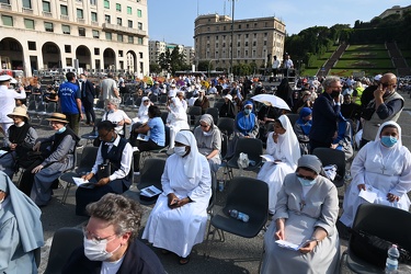 Genova - piazza della Vittoria - cerimonia consacrazione episcop