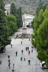 Genova, cimitero Staglieno - messa giorno defunti con distanziam