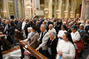 Genova, santuario Madonna Guardia - giornata messa lavoro