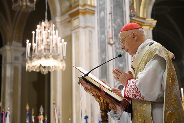 Genova, santuario Madonna Guardia - giornata messa lavoro