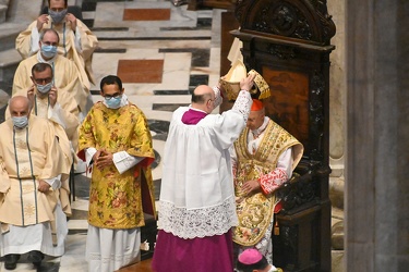 Genova, cattedrale San Lorenzo - ultima messa e saluto Cardinale